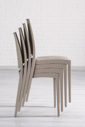 SANDALİE 2 Adet Rattan Cappucino Sandalye / Balkon-Bahçe-Teras - 3