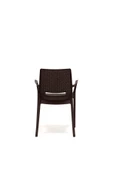 SANDALİE 2 Adet Rattan Lüx Kahve Sandalye / Balkon-Bahçe-Teras - 4