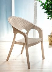 SANDALİE 6 Adet Garden Cappucino Sandalye / Balkon-Bahçe-Teras - 2