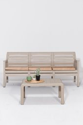 Lara 3'lü Koltuk Balkon&Teras Bahçe Koltuk / Cappucino - 2