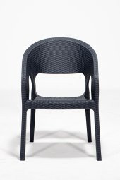 SANDALİE 4 Adet Garden Antrasit Sandalye / Balkon-Bahçe-Teras - 3