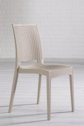 SANDALİE Rattan Large Cappucino Masa Takımı Bahçe&balkon 1 Masa + 6 Sandalye - 2