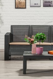 SANDALİE Aksu 3+1+1+S Balkon&Teras Bahçe Mobilyası / Antrasit - 2