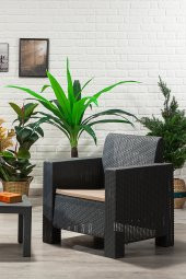 SANDALİE Aksu 2+1+1+S Balkon&Teras Bahçe Mobilyası / Antrasit - 3