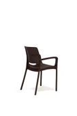 SANDALİE Rattan Small Lüx Camlı Kahve Masa Takımı Bahçe&balkon 1 Camlı Masa + 4 Sandalye - 4