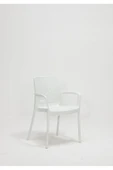 Rattan Beyaz Kollu 4 Sandalye Masa Takımı - Bahçe&Balkon&Teras - 3