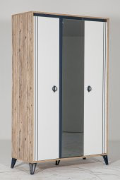 Rüya Atlantik Çam Gardırop - 3 Kapaklı Gardırop - 1