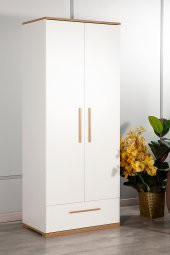 SANDALİE Eva 201 - 2 Kapaklı 1 Çekmeceli Gardırop - 1