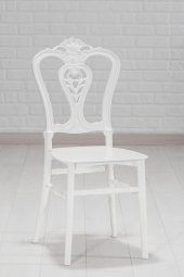 SANDALİE Carisma Beyaz / Sirius Sabit Masa - 4 Sandalye 1 Masa / Salon - Mutfak Masa Takımı - 2