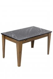 SANDALİE Avrupa / Phoenix Mutfak Masa Takımı 1 Masa 4 Sandalye - Siyah thumbnail 2