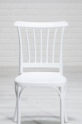 SANDALİE Violet Beyaz / Sirius Sabit Masa - 4 Sandalye 1 Masa / Salon - Mutfak Masa Takımı - 3