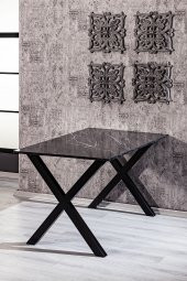 Matrix Maxima Bendir Mermer Desen 85x130 Mutfak Masası - 1