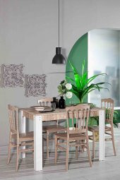 SANDALİE Grande / Miray Mutfak Masa Takımı 4 Sandalye 1 Masa - Cappucino - 1