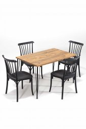 SANDALİE Nero / Violet Mutfak Masa Takımı - Siyah - 2