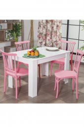 SANDALİE Arda / Violet Mutfak Masa Takımı 4 Sandalye 1 Masa - Pembe thumbnail 1