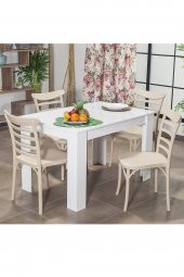 SANDALİE Arda / Efes Mutfak Masa Takımı 4 Sandalye 1 Masa - Cappucino thumbnail 1