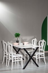 SANDALİE Matrix Maxima Beyaz / Carisma Mutfak Masa Takımı - Beyaz thumbnail 1