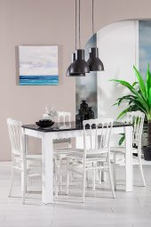 SANDALİE Mirage / Miray Mutfak Mas Takımı 4 Sandalye 1 Masa - Beyaz - 1