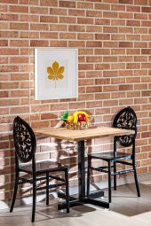 SANDALİE Tango Atlantik Çam Venüs Mutfak Masa Takımı - Siyah - 2