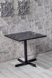 SANDALİE Tango Mermer Desen Violet Mutfak Masa Takımı - Siyah - 3