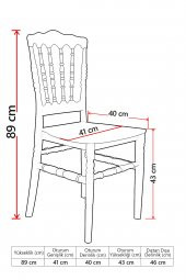 SANDALİE Arda / Miray Mutfak Masa Takımı 4 Sandalye 1 Masa - Beyaz thumbnail 3