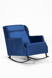 Mona Sallanır Berjer Tv Koltuğu Dinlenme Koltuğu - Lacivert - 1