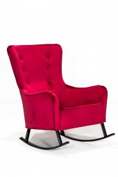 Melina Sallanır Berjer Tv Koltuğu Dinlenme Koltuğu - Kırmızı thumbnail 1