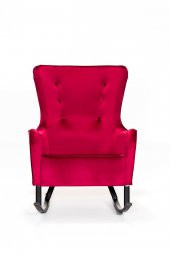 Melina Sallanır Berjer Tv Koltuğu Dinlenme Koltuğu - Kırmızı thumbnail 2