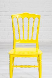 SANDALİE 4 Adet Miray Sarı Sandalye / Balkon-Bahçe-Mutfak thumbnail 3