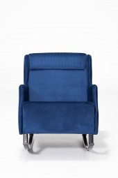 Mona Sallanır Berjer Tv Koltuğu Dinlenme Koltuğu - Lacivert - 2