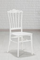 SANDALİE 4 Adet Artemis Beyaz Sandalye / Balkon-Bahçe-Mutfak - 3