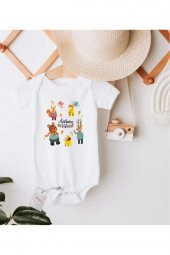 Autumn Vibes Hediyenza Özel Tasarım Bebek Zıbın Pamuklu Çıtçıtlı Body Bebek Hediye - 1