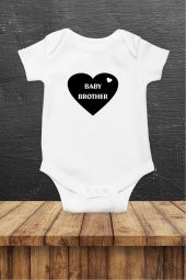 Baby Brother Hediyenza Özel Tasarım Bebek Zıbın Pamuklu Çıtçıtlı Body Bebek Hediye - 1