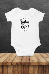 Baby Girl Hediyenza Özel Tasarım Bebek Zıbın Pamuklu Çıtçıtlı Body Bebek Hediye - 1