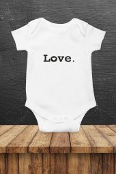 Love Hediyenza Özel Tasarım Bebek Zıbın Pamuklu Çıtçıtlı Body Bebek Hediye - 1