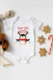 Best Gift Hediyenza Özel Tasarım Bebek Zıbın Pamuklu Çıtçıtlı Body Bebek Hediye - 1