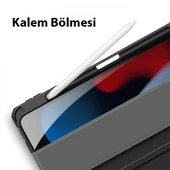 Polham iPad 10.2 2022 Tablet Kılıfı, Manyetik Standlı, Uyku Modlu,Kalem Yerli ve Stanlı Tablet Kılıf - 9