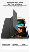 Polham iPad 10.2 2022 Tablet Kılıfı, Manyetik Standlı, Uyku Modlu,Kalem Yerli ve Stanlı Tablet Kılıf - 8
