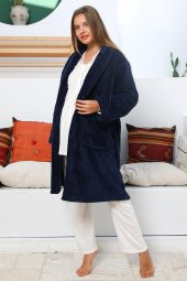 MOMMYSH® 55704 Dream Welsoft Sabahlıklı Dantel Yaka Lohusa Pijama Takımı - 3
