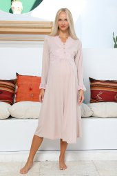 MOMMYSH® 701101 Beauty Welsoft Dantel Detaylı 4lü Lohusa Seti - 2