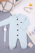 Müslin Emzik Askılı Bebek Tulum Unisex 1094 - 5