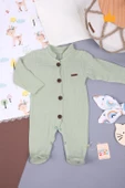Müslin Patikli Bebek Tulum Unisex 1087 - 9
