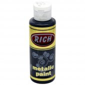 Rich Akrilik Boya Metalik 120 CC Siyah 0770 - 1