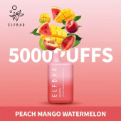 VOZOL ELFBAR Puff 5000-6000 Çekimlik Elektronik Nargile Cep Nargile - ŞEFTALİ MANGO KARPUZ  AROMA - 1