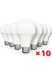 9 W E27 BEYAZ IŞIK LED AMPÜL 10 ADET - 1