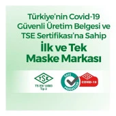 Evony Kids Yumuşak Elastik Kulaklı 3 Katlı Cerrahi Maske 50'li - 4