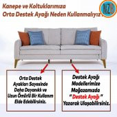 Mobilya Yatak Kanepe Çekyat Sehpa TV Ünitesi Baza Koltuk Ayağı Koyu Ceviz Renk 18 cm Ayak - 5