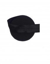 Hayal Sepeti Katlama Biye lastik - Siyah parlak  eni 1,5cm Çamaşır Lastiği 5METRE - 1