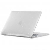 Apple Macbook Pro 14inç M3/M4/Max A3112 A3185 A3401 A2918 A1992 Kılıf Simli Ön Arka Kapak - 3