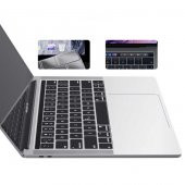 Apple Macbook Pro 14inç M3/M4/Max A3112 A3185 A3401 A2918 A1992 Klavye Koruyucu Şeffaf Silikon Ped - 5